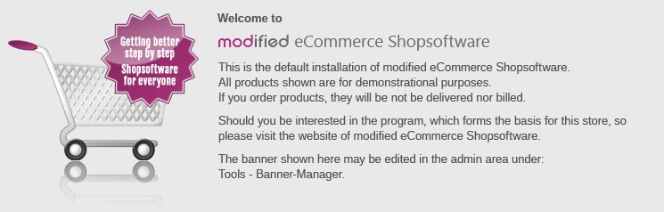 modified eCommerce Shopsoftware modified eCommerce Shopsoftware