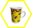 Bienen Tasse Bienen Dekor -Keramikbecher-