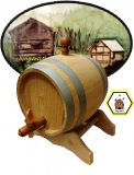 Schnapsfass Metfass - Holzfass 2 Liter Eiche leer.