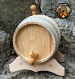 Schnapsfass Metfass - Holzfass 2 Liter Eiche leer.