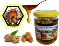 Nuss-Caramel-Honig 250g, Schweizer Bienenhonig Baumnüssen